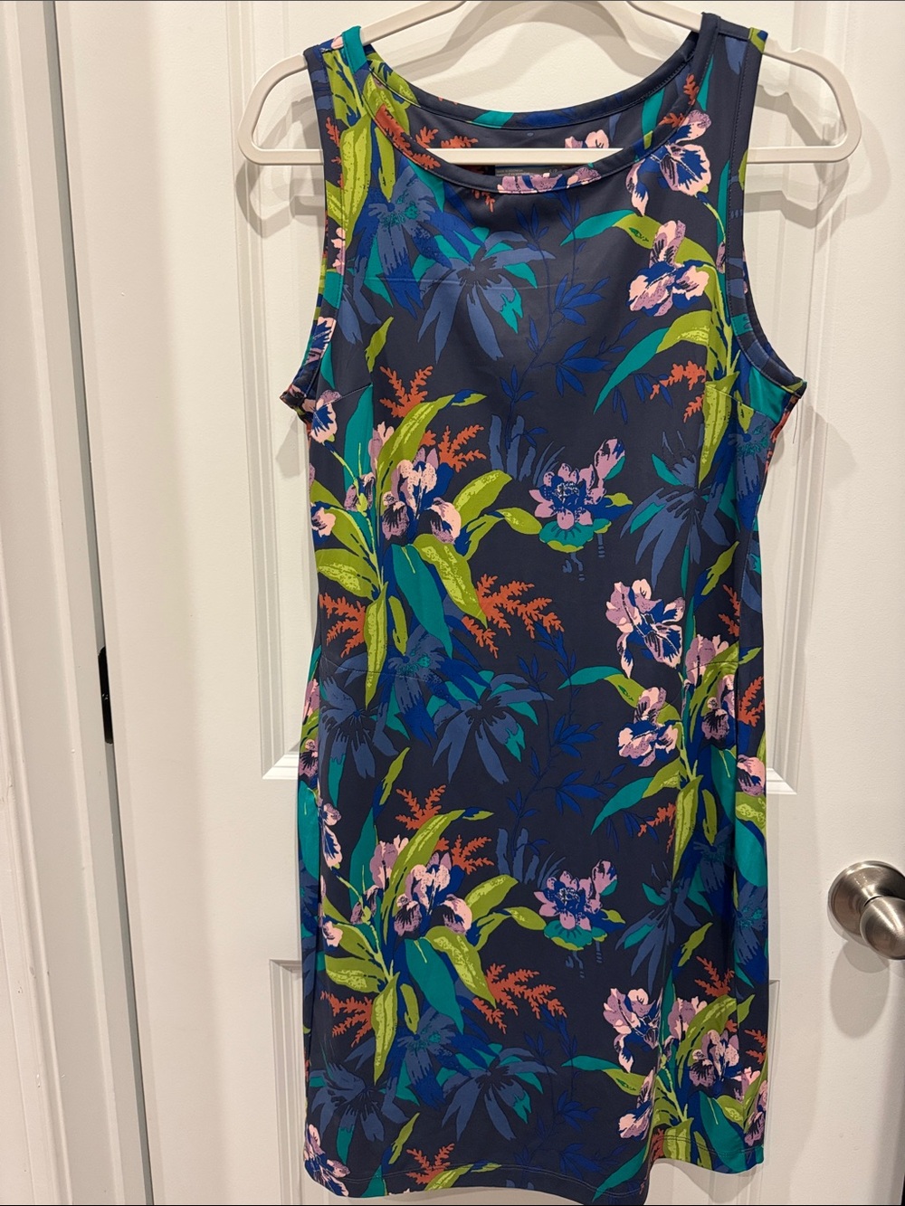 Chill river Tank Dress - Navy Multi Size S